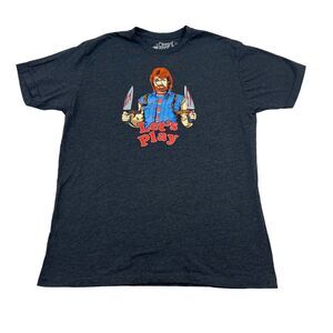 Women's CHIVE Tees Chucky Norris Doll Essential T-Shirt Lets Play Size Large